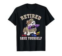 Mignon retraité, Sauve-toi en Dehors du Service vétérans MRE Eater Dad T-Shirt Graphique avec Valeur