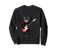 Mignon Rock Monstre Guitariste drôle Design créature Sweatshirt