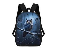 Mignon Sac À Dos d'affaires Le Hibou Arrêté Est Assis Le Matin Imprimé Sacs D'École Loisir Multicolore Sac À Dos pour Trekking, Scolaires, Randonnée, 42X32X14Cm