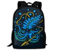 Mignon Sacs De Voyage Mon-Ster Kraken Sac À Dos Scolaire Multicolore Cartable Scolaire pour Loisir, Usage Quotidien, Trekking, 42X32X14Cm