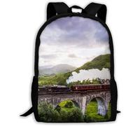 Mignon Sacs De Voyage Train Passant Le Pont Cartable Scolaire Portable Daypack pour Loisir, Voyage, Usage Quotidien, 42X32X14Cm