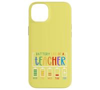 Mignon Semaine Scolaire Humour Batterie épuisée Autonomie d'un Enseignant Coque pour iPhone 14 Plus