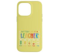 Mignon Semaine Scolaire Humour Batterie épuisée Autonomie d'un Enseignant Coque pour iPhone 14 Pro Max