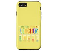 Mignon Semaine Scolaire Humour Batterie épuisée Autonomie d'un Enseignant Coque pour iPhone SE (2020) / 7/8