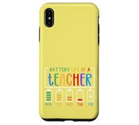Mignon Semaine Scolaire Humour Batterie épuisée Autonomie d'un Enseignant Coque pour iPhone XS Max