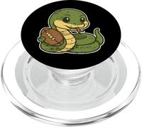 Mignon Serpent Rugby Mascotte Dessin animé PopSockets PopGrip pour MagSafe