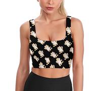 Mignon Shiba Inu Chien Soutien-Gorge de Sport pour Femmes débardeurs de Yoga imprimé rembourré Culture