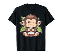 Mignon singe noix de coco fruit singe amateur art animal T-Shirt