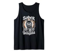 Mignon Sober Gangsta Wolf AA Achiever NA Goal Living Mom Débardeur