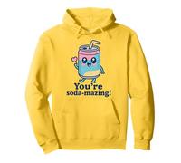 Mignon Soda Can Kawaii Pun Pastel Drôle Boisson Dessin animé Sweat à Capuche