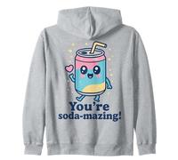 Mignon Soda Can Kawaii Pun Pastel Drôle Boisson Dessin animé Sweat à Capuche