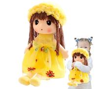 Mignon Soft Rag Doll - Buddy Sleeping Cuddle | Multiculturelle Faite À La Main avec Chapeau Et Jupe, Doux Peluche De Partenaire De Sommeil pour pour Les Bébés pour, Compagnon Câ