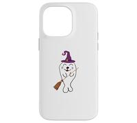 Mignon sorcière sorcière bébé Phoque de Harpe Magique Halloween Coque pour iPhone 14 Pro Max