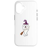 Mignon sorcière sorcière bébé Phoque de Harpe Magique Halloween Coque pour iPhone 16