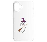 Mignon sorcière sorcière bébé Phoque de Harpe Magique Halloween Coque pour iPhone 16 Plus