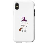 Mignon sorcière sorcière bébé Phoque de Harpe Magique Halloween Coque pour iPhone X/XS