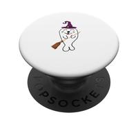 Mignon sorcière sorcière bébé Phoque de Harpe Magique Halloween PopSockets PopGrip Adhésif
