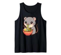 Mignon Souris Mangeant Ramen Kawaii Dessin animé Art Débardeur