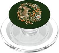 Mignon Souris Sauvage Couronne de Fleurs Cottagecore Woodland Animal Art PopSockets PopGrip pour MagSafe