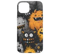 Mignon Spooky drôle Monstre drondle mash Halloween Dessin Coque pour iPhone 15 Plus