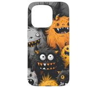 Mignon Spooky drôle Monstre drondle mash Halloween Dessin Coque pour iPhone 15 Pro