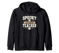 Mignon Spooky Season Teacher Back to School Halloween Pomme Sweat à Capuche