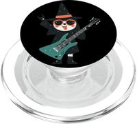 Mignon Squelette sorcière Guitare Rock Musique Halloween Design PopSockets PopGrip pour MagSafe