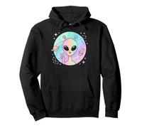 Mignon tête Extraterrestre Signe de Paix Univers OVNI Extraterrestre Sweat à Capuche