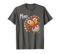 Mignon Thanksgiving Turquie Vache Moo Meow Meme Fluent in Lazy T-Shirt