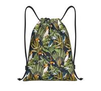 Mignon Toucan Cacatoès Calao Sac De Natation Plage Sacs À Cordon Réglable Sac À Dos pour Femmes Hommes Déjeuner 36X42Cm