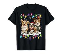 Mignon Trois Corgi Noël Femmes Hommes Chien Amour T-Shirt
