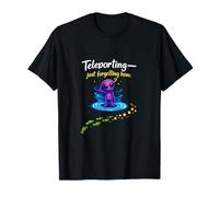 Mignon UFO Pun Alien Téléportant Juste Oublier Comment T-Shirt