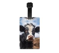 Mignon vache amovible mallette sac de golf étiquette de confidentialité sac d'école enfant étiquette sac de sport étiquette bagage voyage