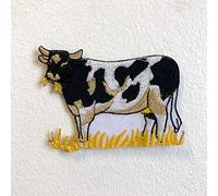 Mignon Vache Animal Dessin animé enfants fer à repasser coudre sur brodé Patch