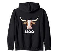 Mignon Vache Longhorn Kids MOO Kawaii Vache Sweat à Capuche