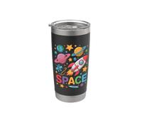 Mignon vaisseau spatial fusée pour enfants Gobelet isotherme en acier inoxydable double paroi