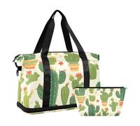 Mignon Vert Cactus Plantes Sacs de Nuit Sac de Nuit avec Sangle Réglable pour Randonnée Imperméable Mignon Plante de Cactus Vert Taille Unique Plante de Cactus Vert Doux, Taille 1, Plante de cactus