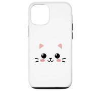 Mignon Visage de Chat drôle Kawaii Chaton Animal Coque pour iPhone 12/12 Pro