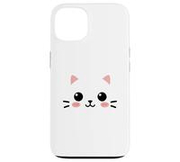 Mignon Visage de Chat drôle Kawaii Chaton Animal Coque pour iPhone 13