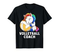 Mignon Volley-Ball Licorne Entraîneur De Volley-Ball T-Shirt