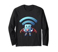 Mignon w lan router super héros Internet wi fi super-héros Manche Longue