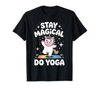 Mignon Yoga Licorne Lotus Pose Mandala Design pour la Pleine Conscience T-Shirt