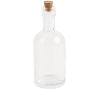 mignonette bouteille verre bouchon liège 50ml 11cm - générique 95182 Transparent G