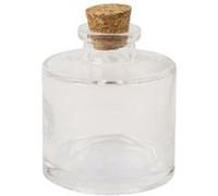 mignonette verre bouchon liège 60ml 5.5x6cm - arty fetes factory 95894