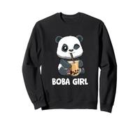Mignonne Boba Bubble Tea Panda Boba Girl Kawaii Panda Sweatshirt