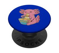 Mignonne créature de la mer Mangeant des Ramen Kawaii Animal Gourmand PopSockets PopGrip Adhésif