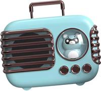 Mignonne enceinte Bluetooth Retro Mini Luggage Mini Speaker Creative Vintage Lovely Small Speaker Green