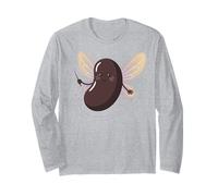 Mignonne fée Marraine Amateur de Haricots Kawaii Vegan Humour Manche Longue