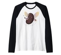 Mignonne fée Marraine Amateur de Haricots Kawaii Vegan Humour Manche Raglan
