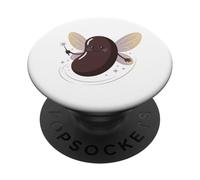 Mignonne fée Marraine Amateur de Haricots Kawaii Vegan Humour PopSockets PopGrip Adhésif
